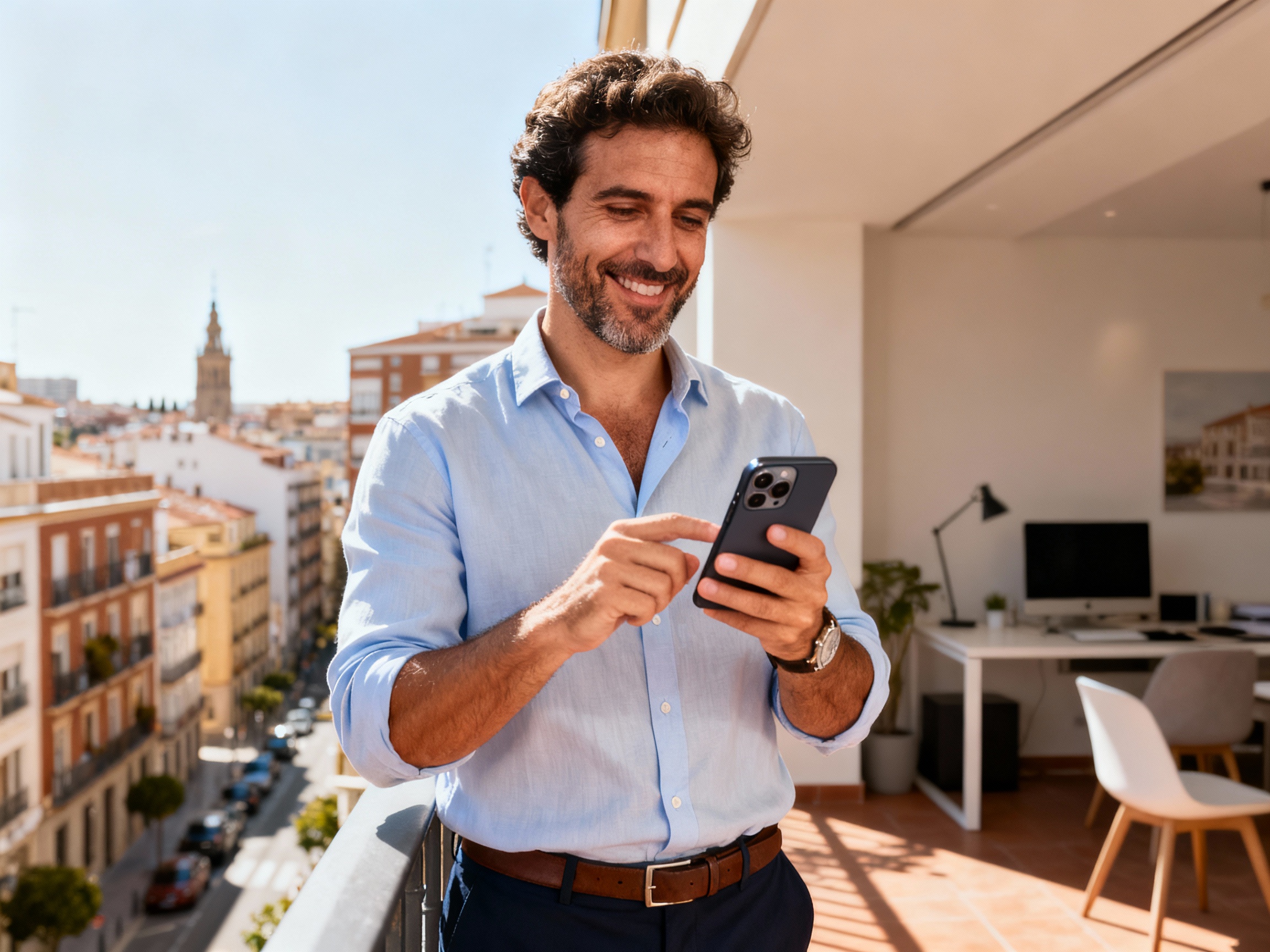 Real estate broker using WhatsApp