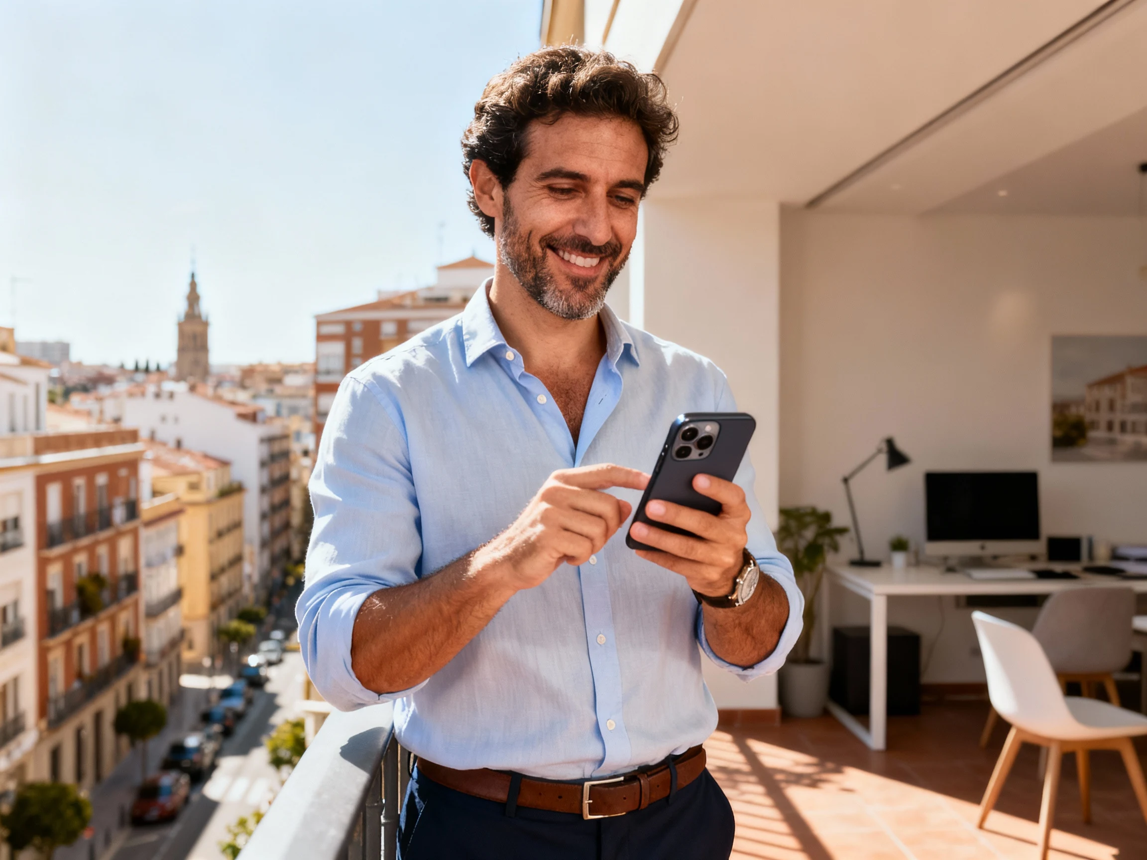 Real estate broker using WhatsApp
