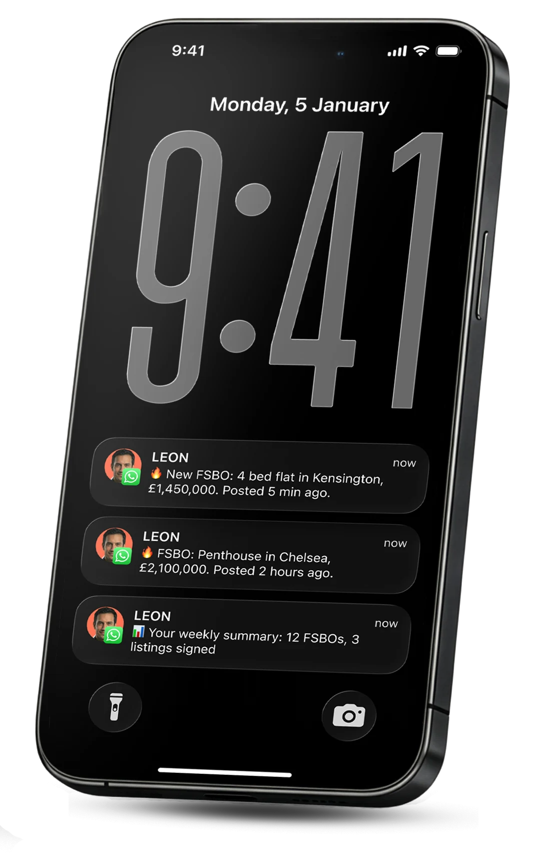 LEON sends property leads via WhatsApp