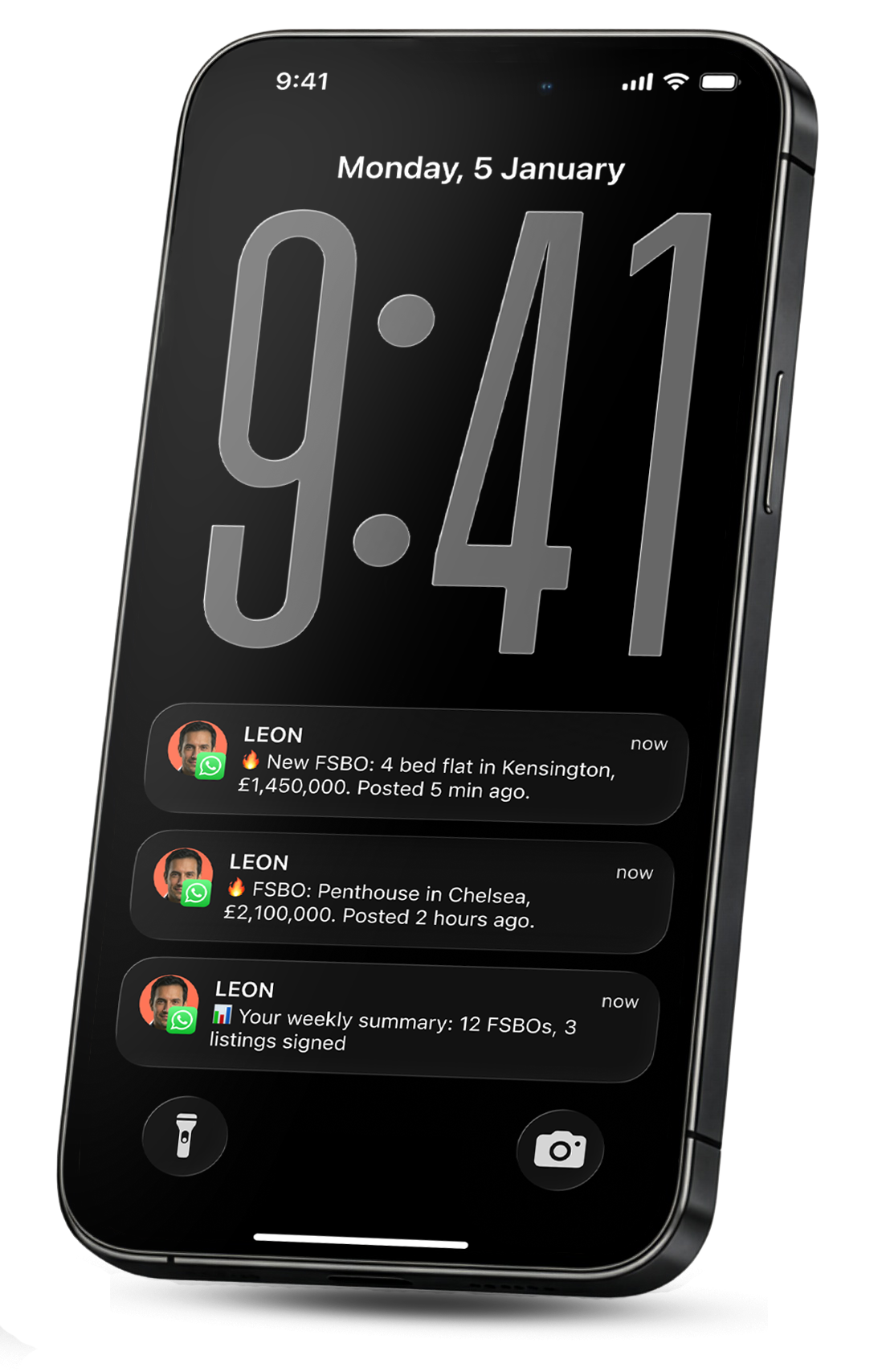 LEON sends property leads via WhatsApp