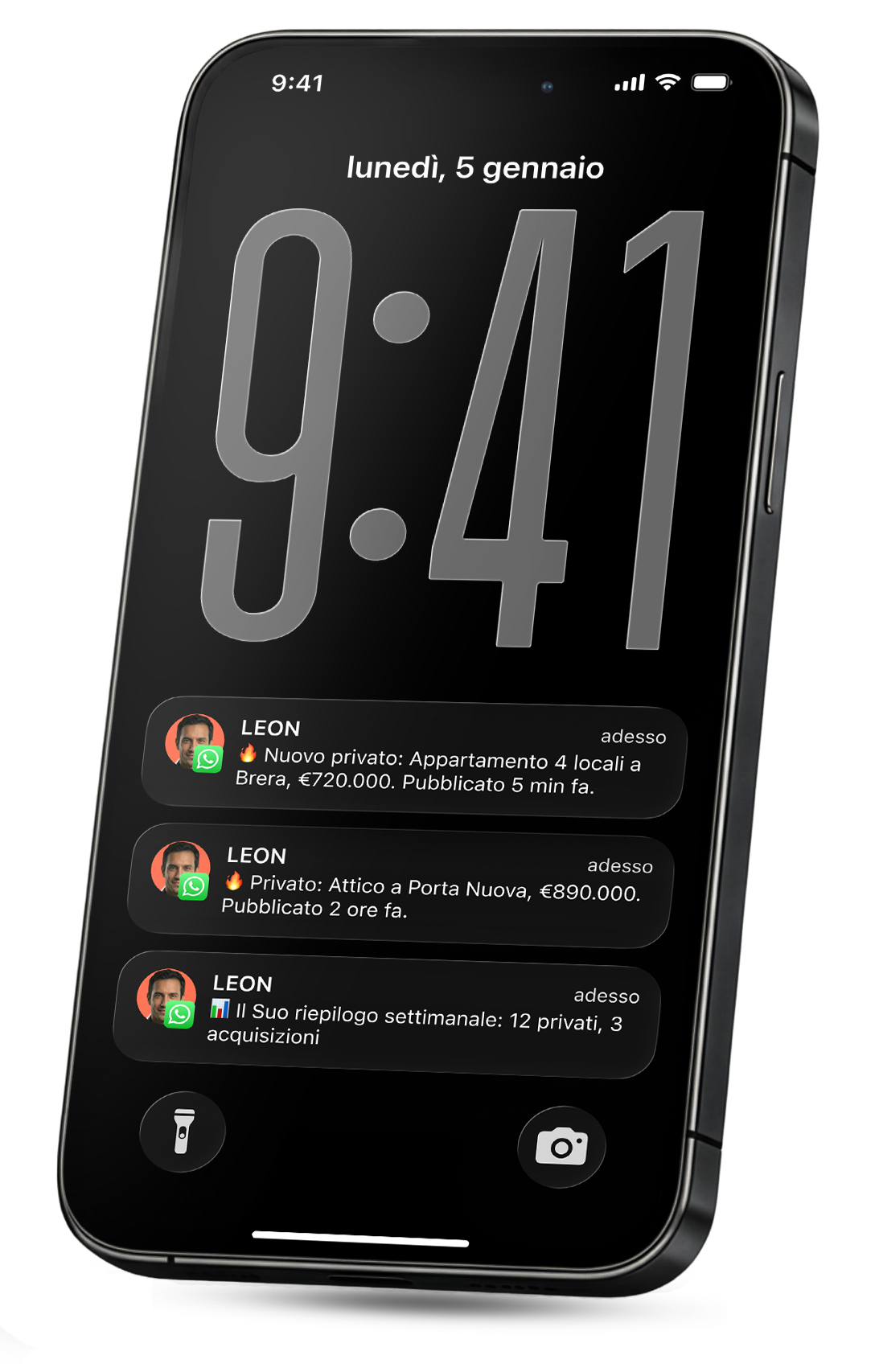 LEON invia lead immobiliari via WhatsApp