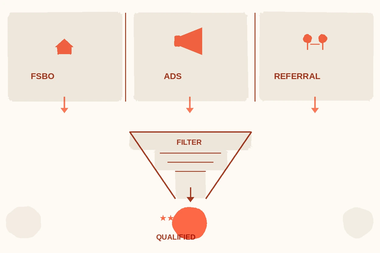 Qualifying Leads by Source: Why FSBO, Ads, and Referrals Need Different Approaches
